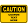 Custom Caution 12" x 18" Aluminum Sign