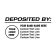 Custom Deposited By Financial Stamp with Custom Logo