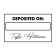 Deposited On with Custom Script Name Financial Stamp