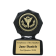 Employee of the Quarter Small Black Star Sculpted Victory Trophy Award