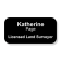 Licensed Land Surveyor Engraved Name Tag