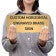 Custom Horizonal Engraved Brass Sign- Pick Your Size