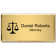 Law Office Rectangular 3" x 1.5" Executive Holder Name Tag
