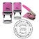 Maryland Round Pink Notary Seal