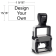Customizable Trodat Professional 5200 Heavy Duty Self-Inking Stamp with Stainless Steel Frame and 15/16" x 1 9/16" Impression Size