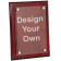 Engraved Floating Acrylic 10 ½" x 13" Rosewood Plaque