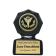 Sales Goal Small Black Star Sculpted Victory Trophy Award