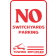 Switchyards 18 x 12 No Parking Aluminum Sign