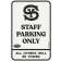 Switchyards 18 x 12 Staff Parking Aluminum Sign