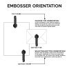 Book embosser stamp Orientation