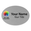 Full Color Custom Oval Name Tag - 1.75 x 2.5