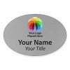 Uv Printed Custom Oval Name Tag - 2 x 3