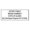 Alaska Notary Rectangle Stamp Imprint