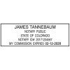 Colorado Notary Rectangle Stamp Impression