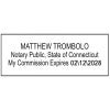 Connecticut Rectangular Notary Seal Impression Only