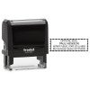 Illinois Notary Rectangular Stamp Impression with Serrated Border