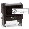 Indiana Notary Rectangular Impression Overlay on Stamp Body