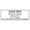 Impression only of the Kentucky Notary Rectangle