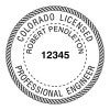 A close-up on the State of Colorado Engineer Seal