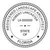 A close-up on the State of Florida Landscape Architect Seal