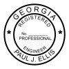 State of Georgia professional seal impression.
