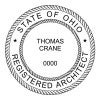 A close-up on the State of Ohio Architect Individual Seal