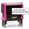 Alabama Notary Pink Stamp Impression and Stamp Body