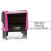 Georgia Notary Pink Stamp - Rectangle