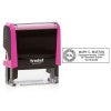 Indiana Notary Pink Stamp - Rectangle