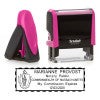Massachusetts Notary Pink Stamp - Rectangle is available as a pocket stamp or self-inking stamp