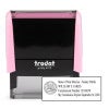 New Mexico Pink Rectangle Notary Stamp