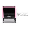 New Mexico Pink Rectangle Notary Stamp Next to the Impression