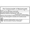 Massachusetts Acknowlegment Notary Stamp Impression Only