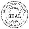 Impression only of the Corporate Seal Stamp with Year