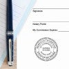 Delaware Notary Public Round Seal Embosser Example