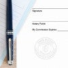 Another example of Massachusetts Notary Pink Seal Embosser - Round impression on paper