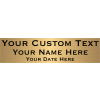 Three Line Custom Brass Sign
