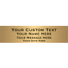 Four Line Custom Brass Sign