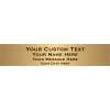 Custom Four Line Brass Plaque