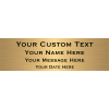 Medium 4 Line Custom Brass Sign
