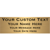 Extra Large 4 Line Custom Brass Sign