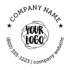 Round Logo for Wood Stamp