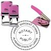 Alabama Notary Pink - Round Design