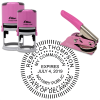Delaware Notary Pink - Round Design
