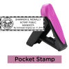 Minnesota Pink Rectangle Notary Pocket Stamp 