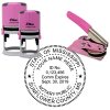 Mississippi Notary Pink - Round Design