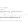 California Jurat Notary Stamp Imprint Example