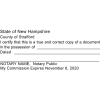 New Hampshire Certified True Copy Notary Stamp Imprint Example