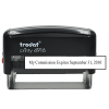 Notary Commission Expiration 1 Line Stamp