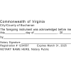 Virginia Acknowledgment Notary Stamp Imprint Example
